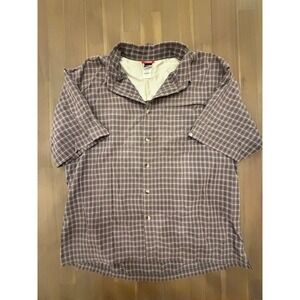 The North Face Mens Plaid Button Up Shirt XL TG Outdoor Adventure Breathable